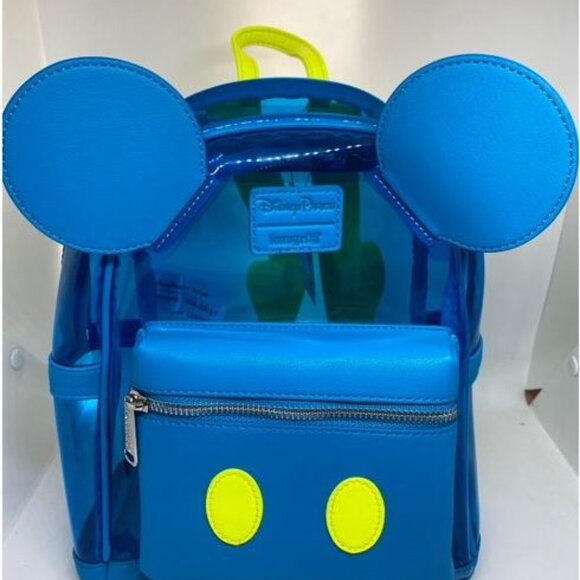 Disney Parks Clear Blue Loungefly Backpack A7S11B777 - Picture 3 of 3